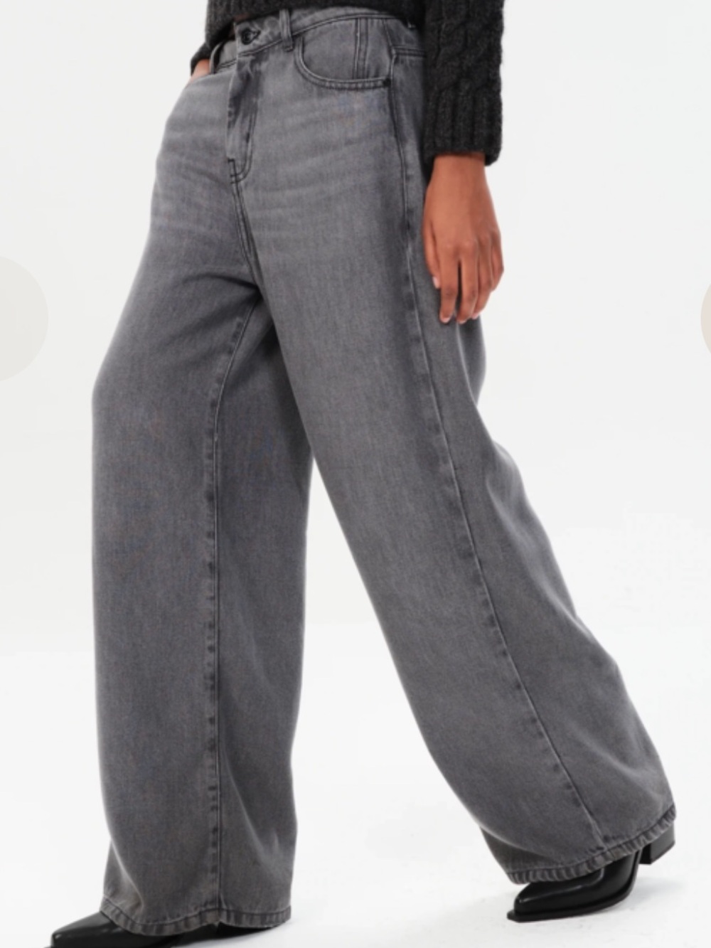 Maria Cher Boedo Vianne Loose Jeans in gray size 26 NWOT